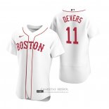 Camiseta Beisbol Hombre Boston Red Sox Rafael Devers Autentico 2020 Alterno Blanco