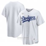 Camiseta Beisbol Hombre Brooklyn Los Angeles Dodgers Primera Cooperstown Collection Blanco
