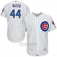 Camiseta Beisbol Hombre Chicago Cubs 44 Anthony Rizzo Autentico Collection Flex Base Base Blanco