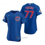 Camiseta Beisbol Hombre Chicago Cubs Clint Frazier Autentico Alterno Azul