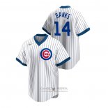 Camiseta Beisbol Hombre Chicago Cubs Ernie Banks Cooperstown Collection Primera Blanco