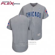 Camiseta Beisbol Hombre Chicago Cubs Gris 2018 Flex Base