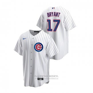 Camiseta Beisbol Hombre Chicago Cubs Kris Bryant Replica Primera Blanco