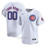 Camiseta Beisbol Hombre Chicago Cubs Primera Limited Personalizada Blanco