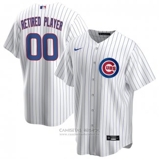 Camiseta Beisbol Hombre Chicago Cubs Primera Pick-A-Player Retired Roster Replica Blanco