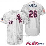 Camiseta Beisbol Hombre Chicago White Sox 2017 Estrellas Y Rayas 26 Avisail Garcia Blanco Flex Base