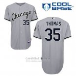 Camiseta Beisbol Hombre Chicago White Sox 35 Frank Thomas Gris Cool Base