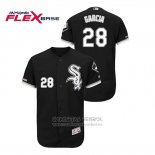 Camiseta Beisbol Hombre Chicago White Sox Leury Garcia Flex Base Negro