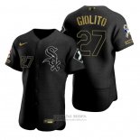 Camiseta Beisbol Hombre Chicago White Sox Lucas Giolito Negro 2021 Salute To Service