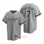 Camiseta Beisbol Hombre Chicago White Sox Tim Anderson Replica Gris