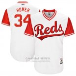 Camiseta Beisbol Hombre Cincinnati Reds 2017 Little League World Series 34 Homer Bailey Blanco