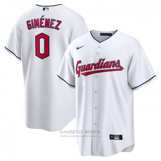 Camiseta Beisbol Hombre Cleveland Guardians Andres Gimenez Primera Replica Blanco