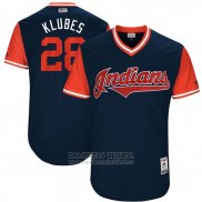 Camiseta Beisbol Hombre Cleveland Indians 2017 Little League World Series Corey Kluber Azul