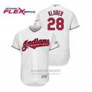Camiseta Beisbol Hombre Cleveland Indians Corey Kluber 2019 All Star Patch Flex Base Blanco
