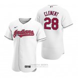 Camiseta Beisbol Hombre Cleveland Indians Ernie Clement Autentico Primera Blanco