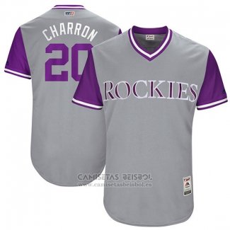 Camiseta Beisbol Hombre Colorado Rockies 2017 Little League World Series Ian Desmond Gris