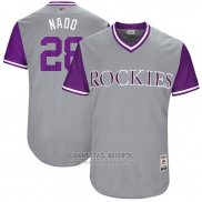 Camiseta Beisbol Hombre Colorado Rockies 2017 Little League World Series Nolan Arenado Gris