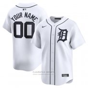 Camiseta Beisbol Hombre Detroit Tigers Primera Limited Personalizada Blanco