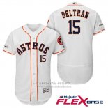 Camiseta Beisbol Hombre Houston Astros 2017 Postemporada Carlos Beltran Blanco Flex Base