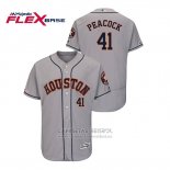 Camiseta Beisbol Hombre Houston Astros Brad Peacock Flex Base Gris
