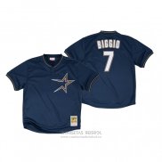 Camiseta Beisbol Hombre Houston Astros Craig Biggio Autentico 1997 Bp Mesh Azul