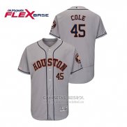 Camiseta Beisbol Hombre Houston Astros Gerrit Cole Flex Base Gris