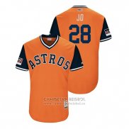 Camiseta Beisbol Hombre Houston Astros J.d. Davis 2018 LLWS Players Weekend Jd Orange