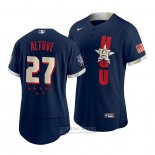 Camiseta Beisbol Hombre Houston Astros Jose Altuve 2021 All Star Autentico Azul