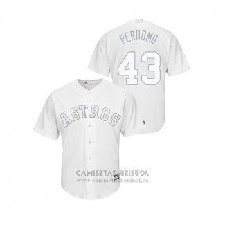 Camiseta Beisbol Hombre Houston Astros Lance Mccullers 2019 Players Weekend Perdomo Replica Blanco