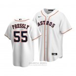 Camiseta Beisbol Hombre Houston Astros Ryan Pressly Replica Primera Blanco