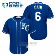 Camiseta Beisbol Hombre Kansas City Royals Lorenzo Cain 6 Azul Alterno Cool Base