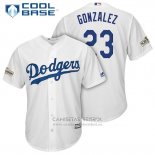 Camiseta Beisbol Hombre Los Angeles Dodgers 2017 Adrian Gonzalez Blanco Cool Base