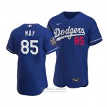 Camiseta Beisbol Hombre Los Angeles Dodgers Dustin May 2020 Autentico Alterno Azul