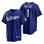 Camiseta Beisbol Hombre Los Angeles Dodgers Pee Wee Reese 2021 City Connect Replica Azul