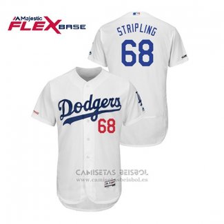 Camiseta Beisbol Hombre Los Angeles Dodgers Ross Stripling Flex Base Blanco