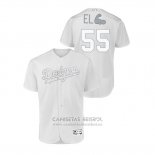 Camiseta Beisbol Hombre Los Angeles Dodgers Russell Martin 2019 Players Weekend Autentico Blanco