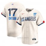 Camiseta Beisbol Hombre Los Angeles Dodgers Shohei Ohtani 2024 City Connect Limited Crema