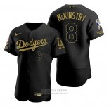 Camiseta Beisbol Hombre Los Angeles Dodgers Zach Mckinstry Negro 2021 Salute To Service