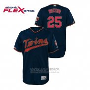 Camiseta Beisbol Hombre Minnesota Twins Byron Buxton 150th Aniversario Patch Autentico Flex Base Azul