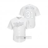 Camiseta Beisbol Hombre Minnesota Twins Devin Smeltzer 2019 Players Weekend Replica Blanco