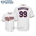 Camiseta Beisbol Hombre Minnesota Twins Logan Morrison Cool Base Primera Blanco
