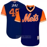 Camiseta Beisbol Hombre New York Mets 2017 Little League World Series Jacob Degrom Azul
