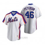 Camiseta Beisbol Hombre New York Mets David Peterson Cooperstown Collection Primera Blanco