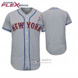 Camiseta Beisbol Hombre New York Mets Gris 2018 Dia de la Madre Flex Base