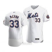 Camiseta Beisbol Hombre New York Mets James Mccann Autentico Primera Blanco