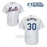 Camiseta Beisbol Hombre New York Mets Nolan Ryan 30 Blanco Primera Cool Base