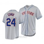 Camiseta Beisbol Hombre New York Mets Robinson Cano Cool Base Road Gris