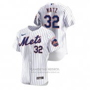 Camiseta Beisbol Hombre New York Mets Steven Matz Autentico Blanco