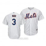 Camiseta Beisbol Hombre New York Mets Tomas Nido Cool Base Blanco