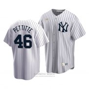 Camiseta Beisbol Hombre New York Yankees Andy Pettitte Cooperstown Collection Primera Blanco